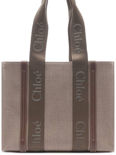 Woody Medium Tote Bag Dark Nut - CHLOE - BALAAN 2