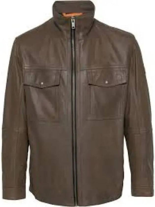 Men's Jumper Jacket JONOVA1 50512923 368 Leather - HUGO BOSS - BALAAN 2