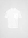 Nylon Jersey Short Sleeve T-Shirt White - PRADA - BALAAN 2