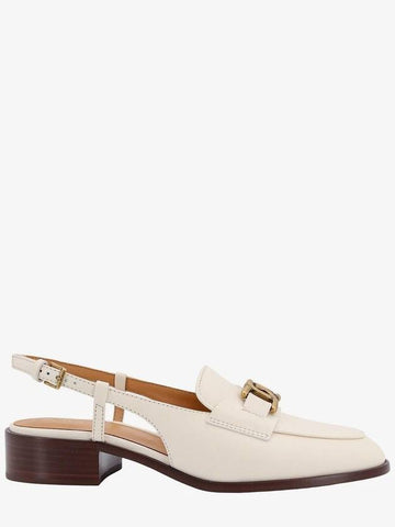 Leather Chain Loafers Ivory - TOD'S - BALAAN 1