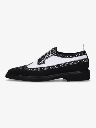 Trompe L'oeil Long Wing Knit Brogue Black - THOM BROWNE - BALAAN 2