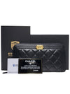 Women s A80288 Black Lambskin Gold Boy Zip Up Long Wallet - CHANEL - BALAAN 10