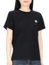 Fox Head Patch Regular Short Sleeve T-Shirt Black - MAISON KITSUNE - BALAAN 2