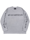 BBD Crushed Faith Pigment Long T Shirt Gray - BLACKBLOND - BALAAN 1