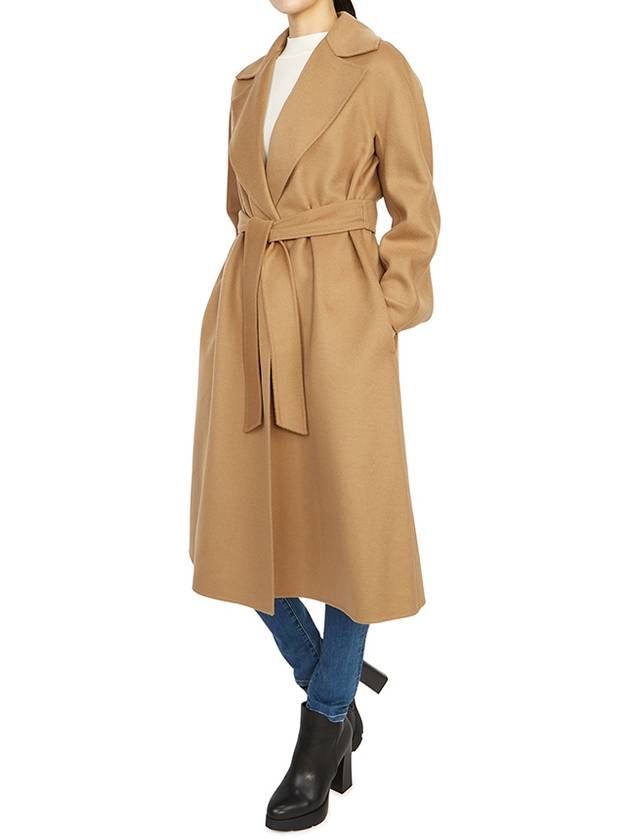 Women's Cles Virgin Wool Single Coat Camel - MAX MARA - BALAAN 7