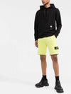 Men's Wappen Patch Bermuda Shorts Melon Lime - STONE ISLAND - BALAAN 4