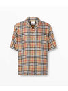 Raymouth Check Short Sleeve Shirt Beige - BURBERRY - BALAAN 2