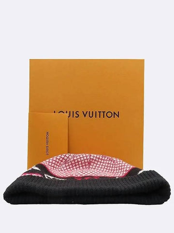 M77312 Red color BONNET DOUBLE LV cashmere blend women s beanie - LOUIS VUITTON - BALAAN 1