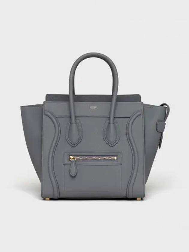 Micro Luggage Tote Bag Grey - CELINE - BALAAN 2