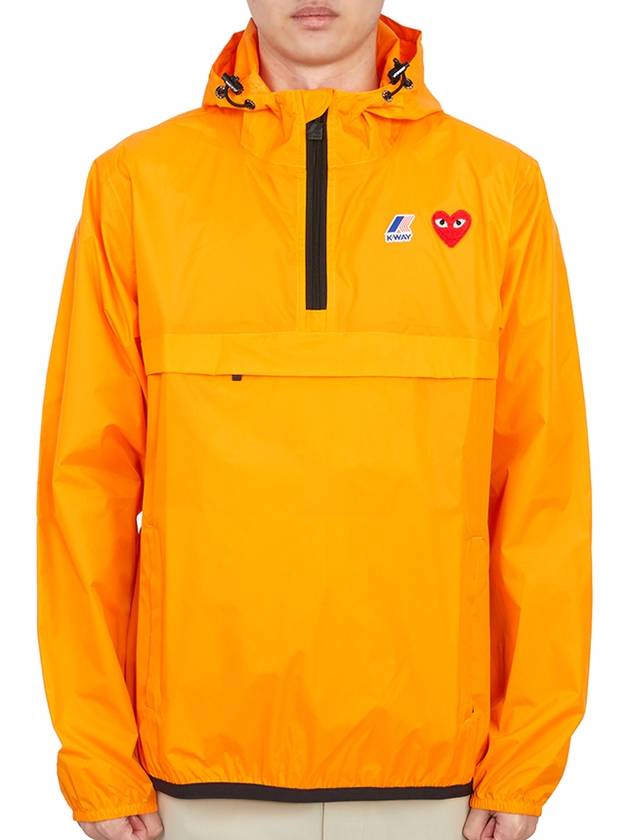 Play x Kway Le Bray 3 0 Hooded Jacket P1 J502 1 Orange - COMME DES GARCONS - BALAAN 2