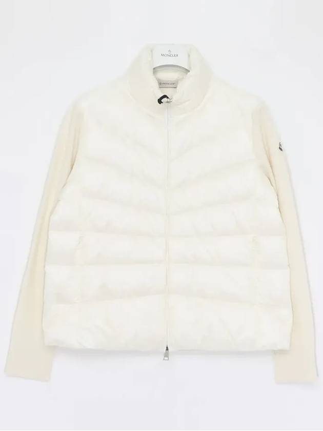 Patch Logo High Neck Padded Wool Mix Women s Jacket J2 9B00024 M1131 030 - MONCLER - BALAAN 3