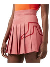 Women's Naomi Golf Pleated Skirt Faded Rose - J.LINDEBERG - BALAAN 7