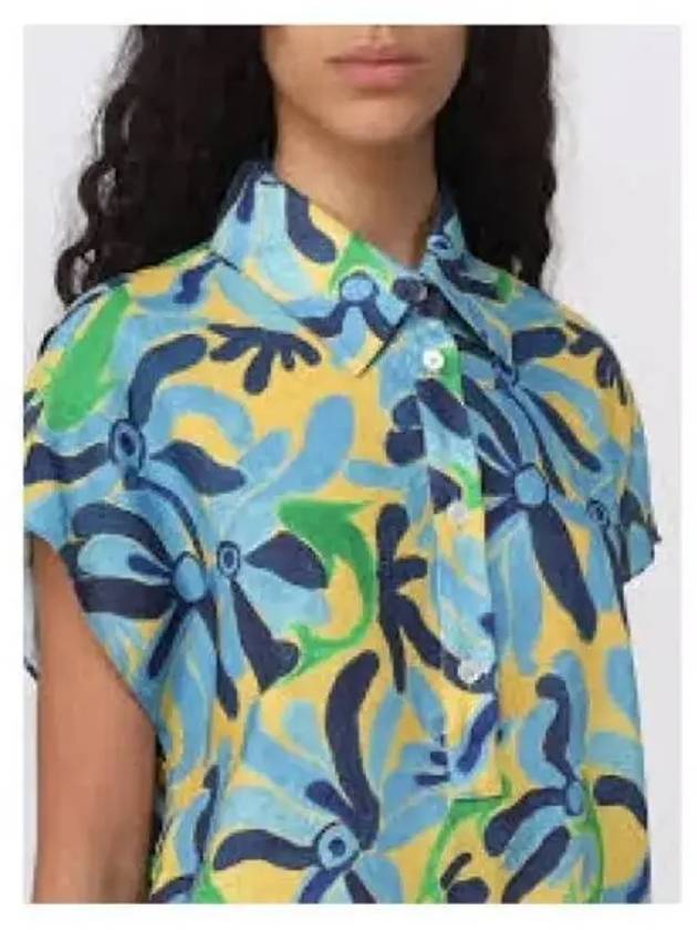 Art Print Short Sleeve Shirt Blue - MARNI - BALAAN 2