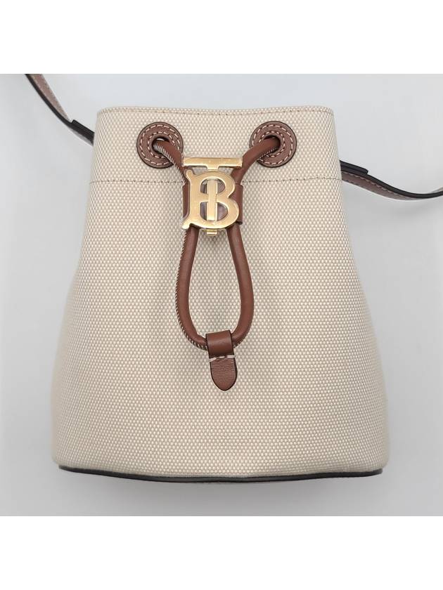 Mini TB Bucket Bag Natural Malt Brown - BURBERRY - BALAAN 8