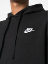 Sportswear Club Pullover Hoodie Black - NIKE - BALAAN 6