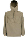 Cotton Ripstop Lens Hoodie Khaki - CP COMPANY - BALAAN 1