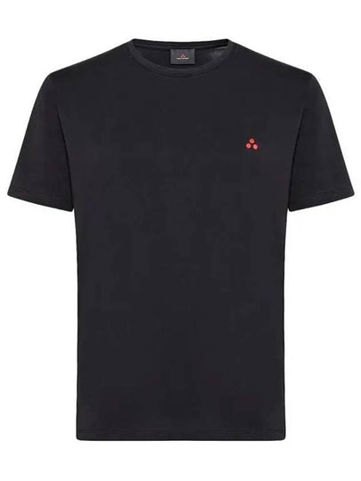 Logo Cotton Short Sleeve T-Shirt Black - PEUTEREY - BALAAN 2