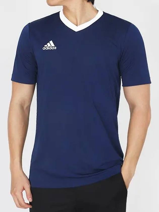 Men's Entrada 22 Short Sleeve T-Shirt Blue - ADIDAS - BALAAN 2