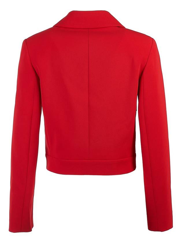 Women's Acciaio Caddy Crop Jacket Red - MAX MARA - BALAAN 4