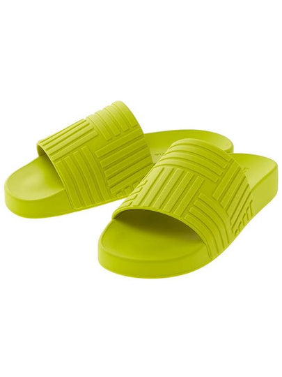 Intrecciato Rubber Slippers Kiwi - BOTTEGA VENETA - BALAAN 2