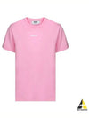 Micro Logo Short Sleeve T-Shirt Pink - MSGM - BALAAN 2