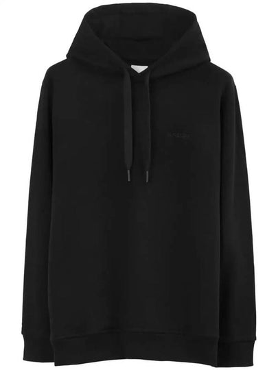 Check EDK Cotton Hoodie Black - BURBERRY - BALAAN 2