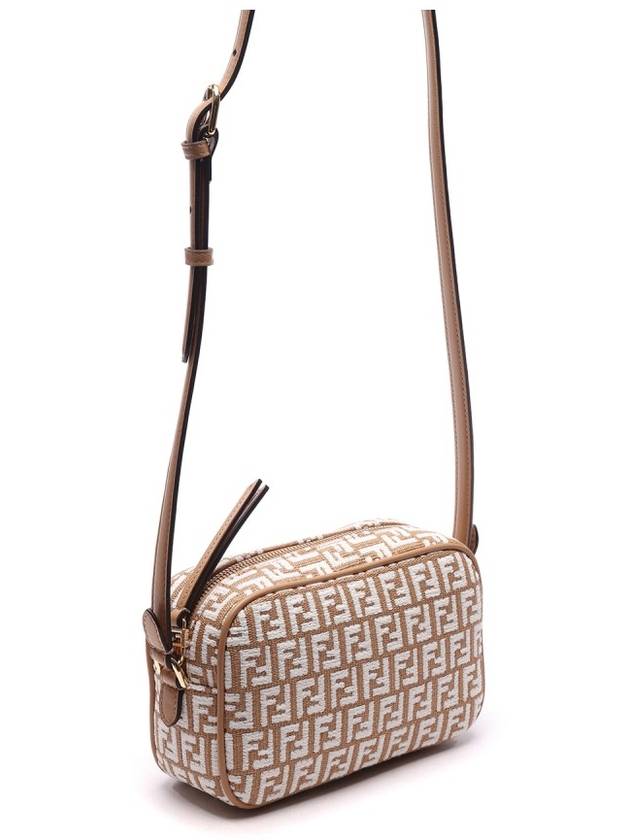 Raffia Camera Cross Bag Beige - FENDI - BALAAN 4