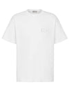 CD Icon Relaxed Fit Organic Cotton Short Sleeve T-Shirt White - DIOR - BALAAN 1