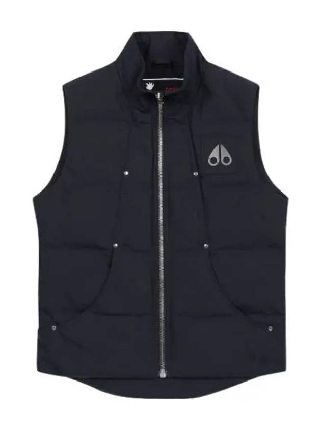 Logo padded vest navy - MOOSE KNUCKLES - BALAAN 1