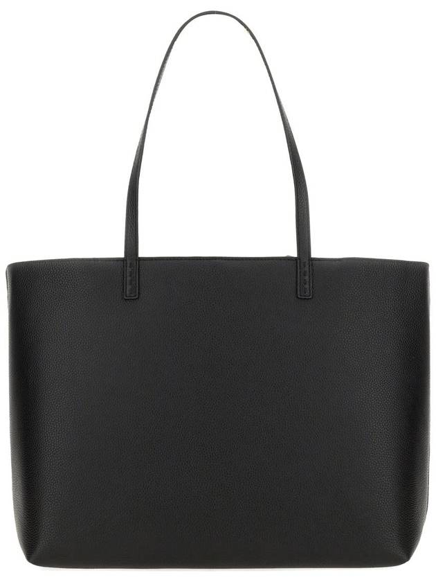 McGraw Logo Leather Tote Bag Black - TORY BURCH - BALAAN 3