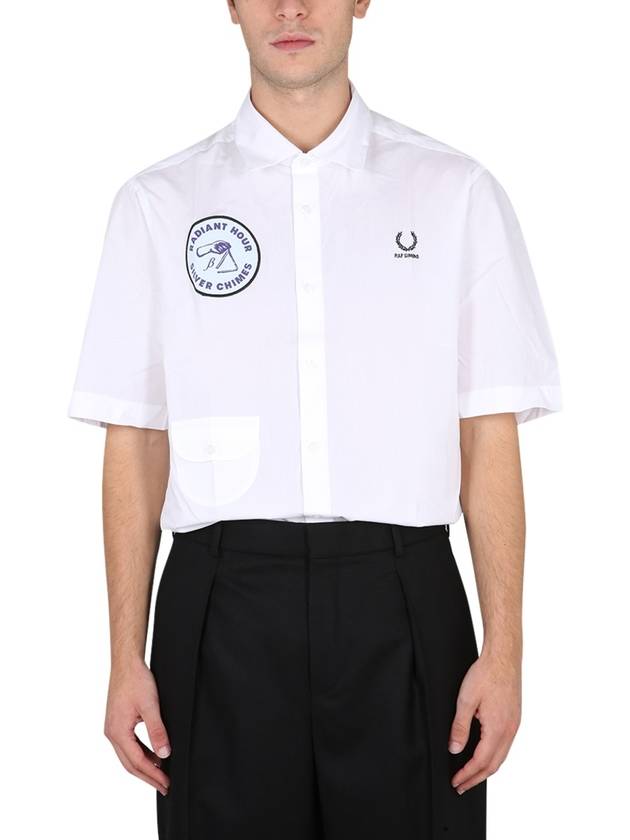 SHIRT WITH PATCH - FRED PERRY - BALAAN 1