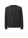 Light Fleece Logo Sweatshirt Black - CP COMPANY - BALAAN 2