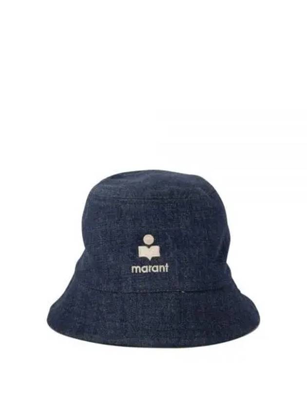 Haley Embroidered Logo Bucket Hat Blue - ISABEL MARANT - BALAAN 2