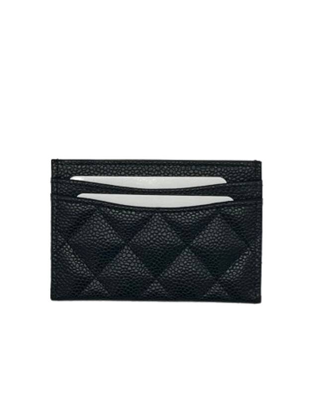 Classic Card Holder Grained Calfskin Gold Metal Black AP0213 Plated - CHANEL - BALAAN 3