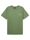 Men's Item Logo Cotton Short Sleeve T-Shirt Green - A.P.C. - BALAAN 1