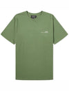 Men's Item Logo Cotton Short Sleeve T-Shirt Green - A.P.C. - BALAAN 1