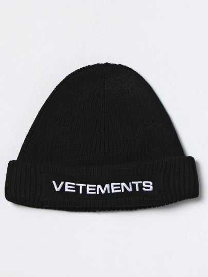 logo embroidered merino beanie UE54HA100B - VETEMENTS - BALAAN 2