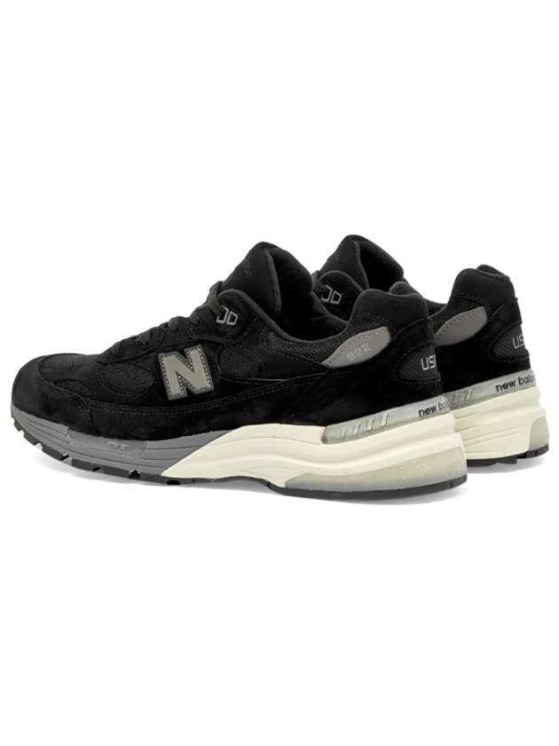 992 USA Suede Low Top Sneakers Black - NEW BALANCE - BALAAN 4