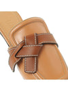 Gate Flat Leather Mule Brown - LOEWE - BALAAN.