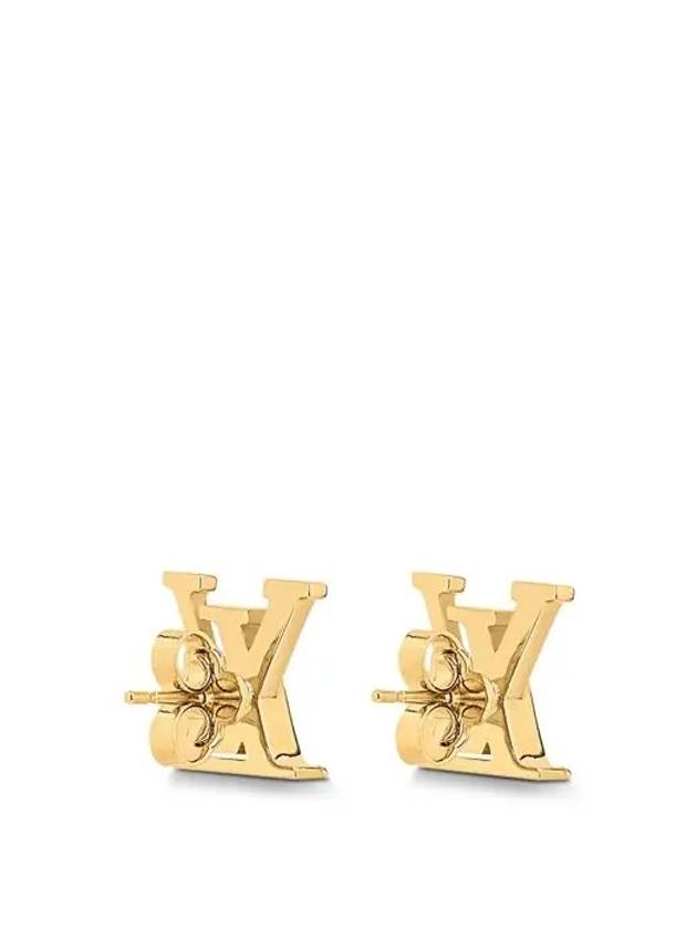 LV Iconic Enamel Earrings Gold - LOUIS VUITTON - BALAAN 3