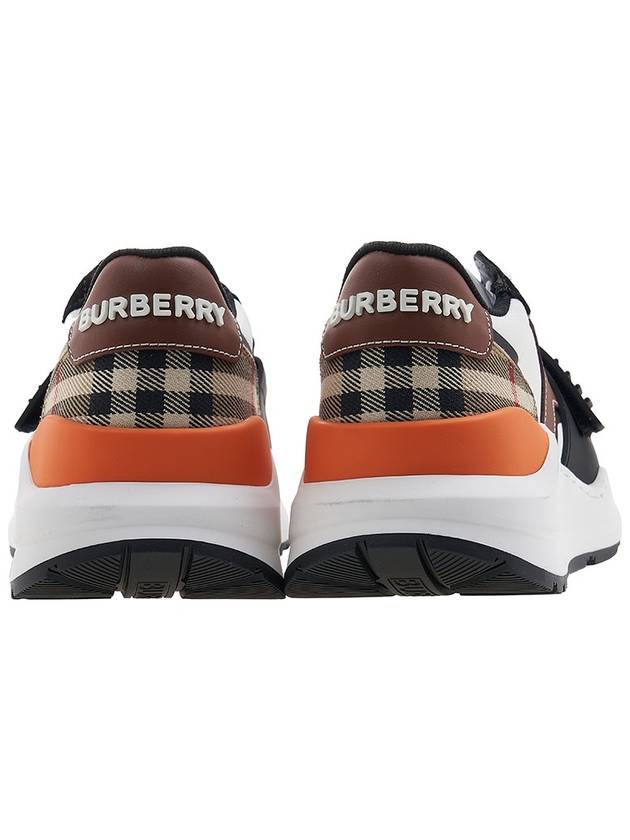 Logo Strap Vintage Check Low-Top Sneakers Brown - BURBERRY - BALAAN 5