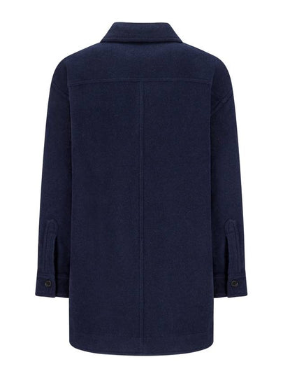 HARVELI BRUSHED BUTTONED COAT - ISABEL MARANT - BALAAN 2