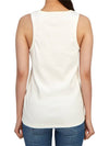 Women's Embroidered Logo Sleeveless White - MONCLER - BALAAN 4