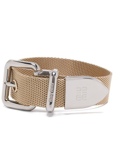 Miu Miu Two-Tone Buckle Bracelet - MIU MIU - BALAAN 1