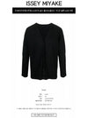 Pleated Button Cardigan Black - ISSEY MIYAKE - BALAAN 3