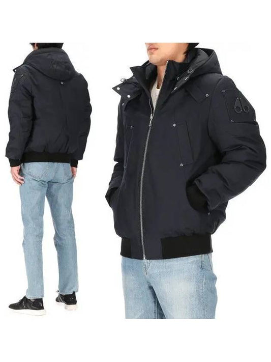 Ballistic Hooded Down Bomber Padding Navy - MOOSE KNUCKLES - BALAAN 2