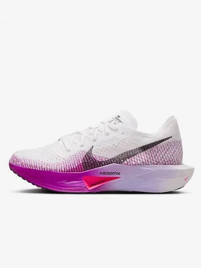 Vaporfly 3 Road Racing Low Top Sneakers White Vivid Purple - NIKE - BALAAN 2