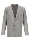 Homme Pliss? Suit Jacket HP38JD40111 Gray - ISSEY MIYAKE - BALAAN 1