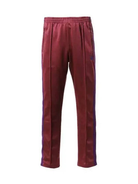 IDomestic ShippingI Narrow Track Pant Poly Smooth WINE NS247 Pants kr 204899 - NEEDLES - BALAAN 1