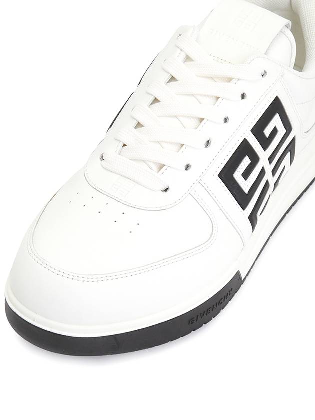 G4 Logo Calfskin Low-Top Sneakers Black White - GIVENCHY - BALAAN 8